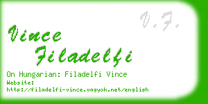 vince filadelfi business card